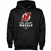 Men's New Jersey Devils Majestic Critical Victory VIII Fleece Hoodie - Black,baseball caps,new era cap wholesale,wholesale hats